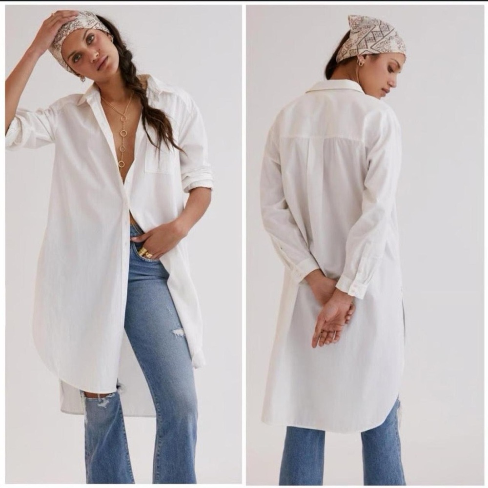 Anthropologie White Button Up shirt